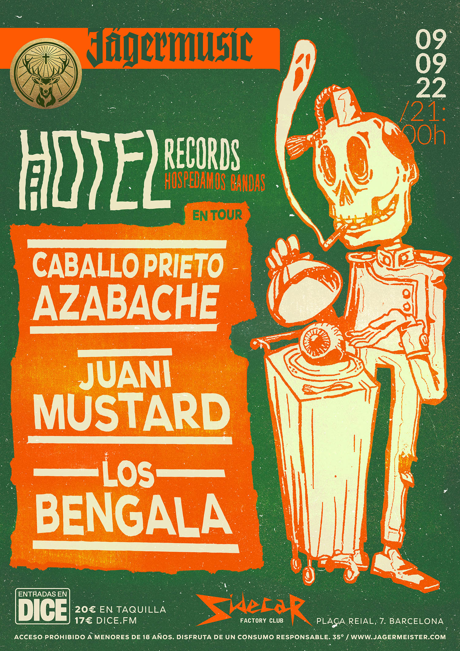 Caballo Prieto Azabache + Juani Mustard + Los Bengala